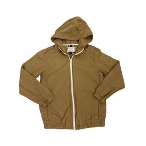 Denim & Flower Khaki Zip Up Hooded Jacket Size Youth Medium (11/12)